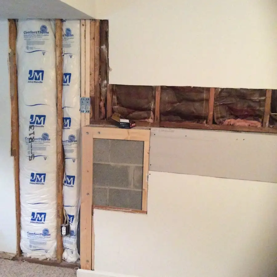 Wall insulation replacement during Odor Removal & Deodorization in Geneva